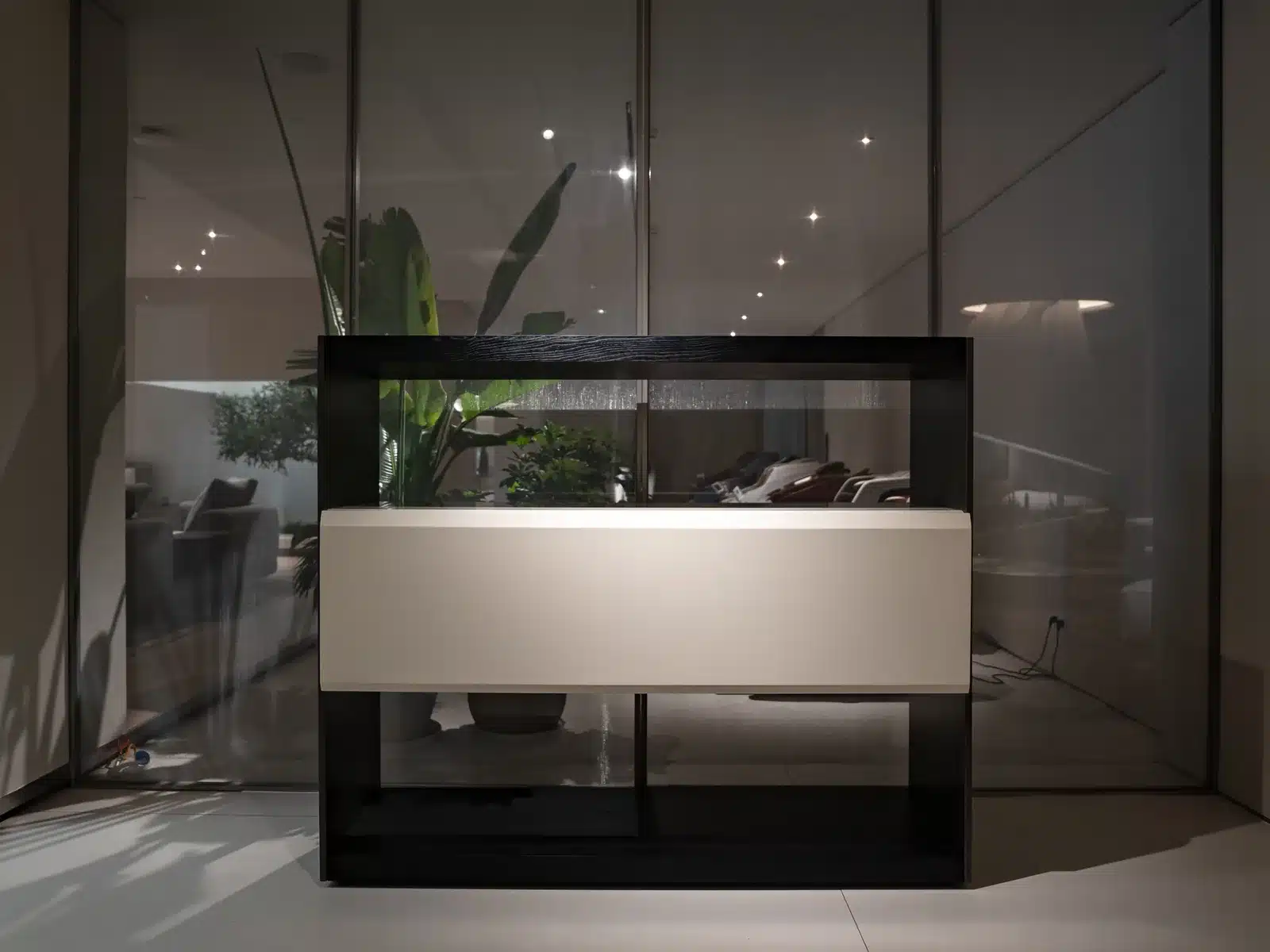 爱米高 G2059 意式真皮沙发展厅实景