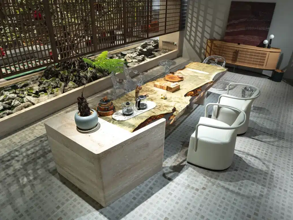 TT03 洞石原木茶台 3